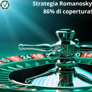 Copertina guida completa alla Strategia Romanosky per Roulette con copertura del tavolo all'86%